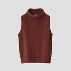 SLEEVELESS TURTLENECK KNIT