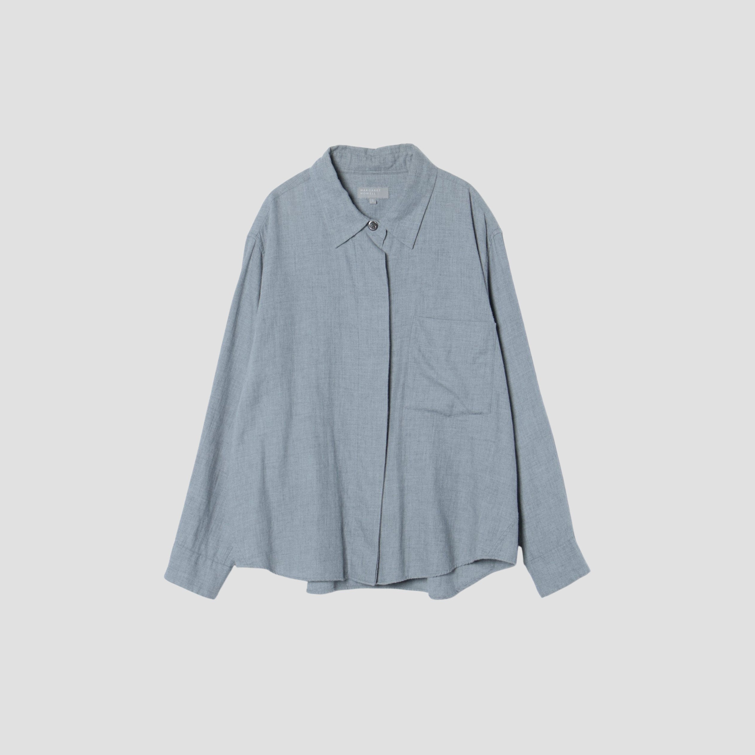 MARGARET HOWELL （マーガレットハウエル） | COTTON WOOL SHIRT