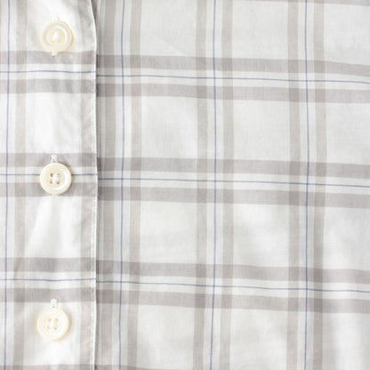 COTTON LINEN CHECK SHIRT