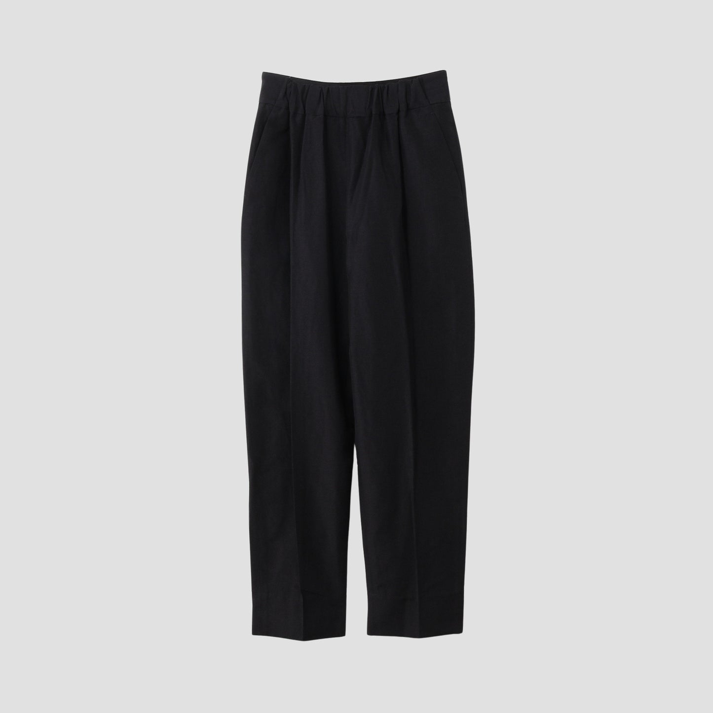 PLAINWEAVE WOOL LINEN TROUSERS