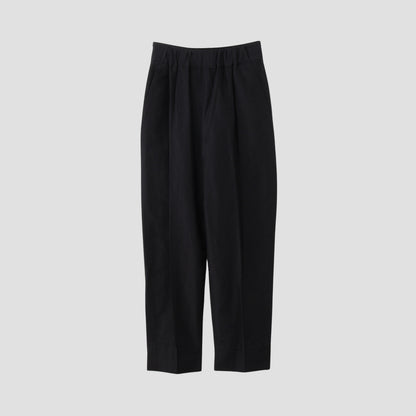 PLAINWEAVE WOOL LINEN TROUSERS