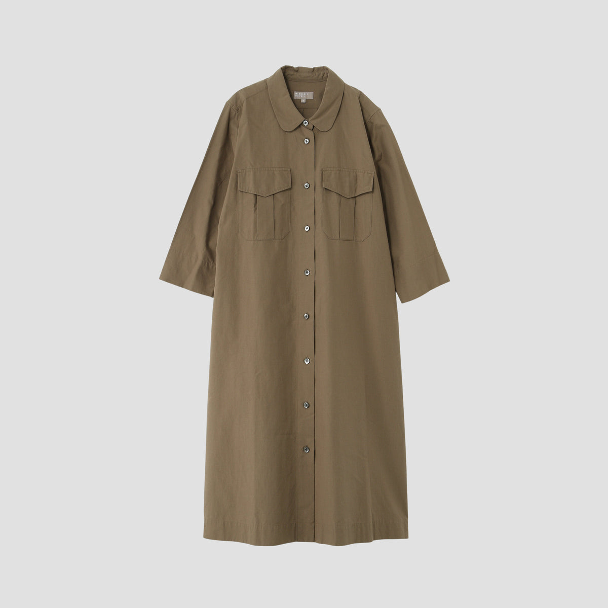 SILK COTTON POPLIN DRESS