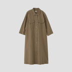 SILK COTTON POPLIN DRESS