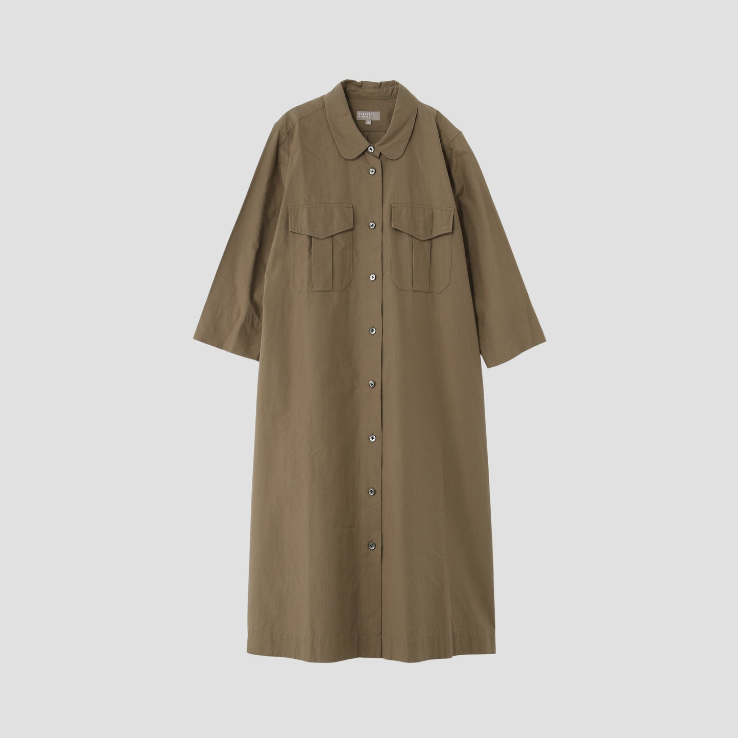 SILK COTTON POPLIN DRESS