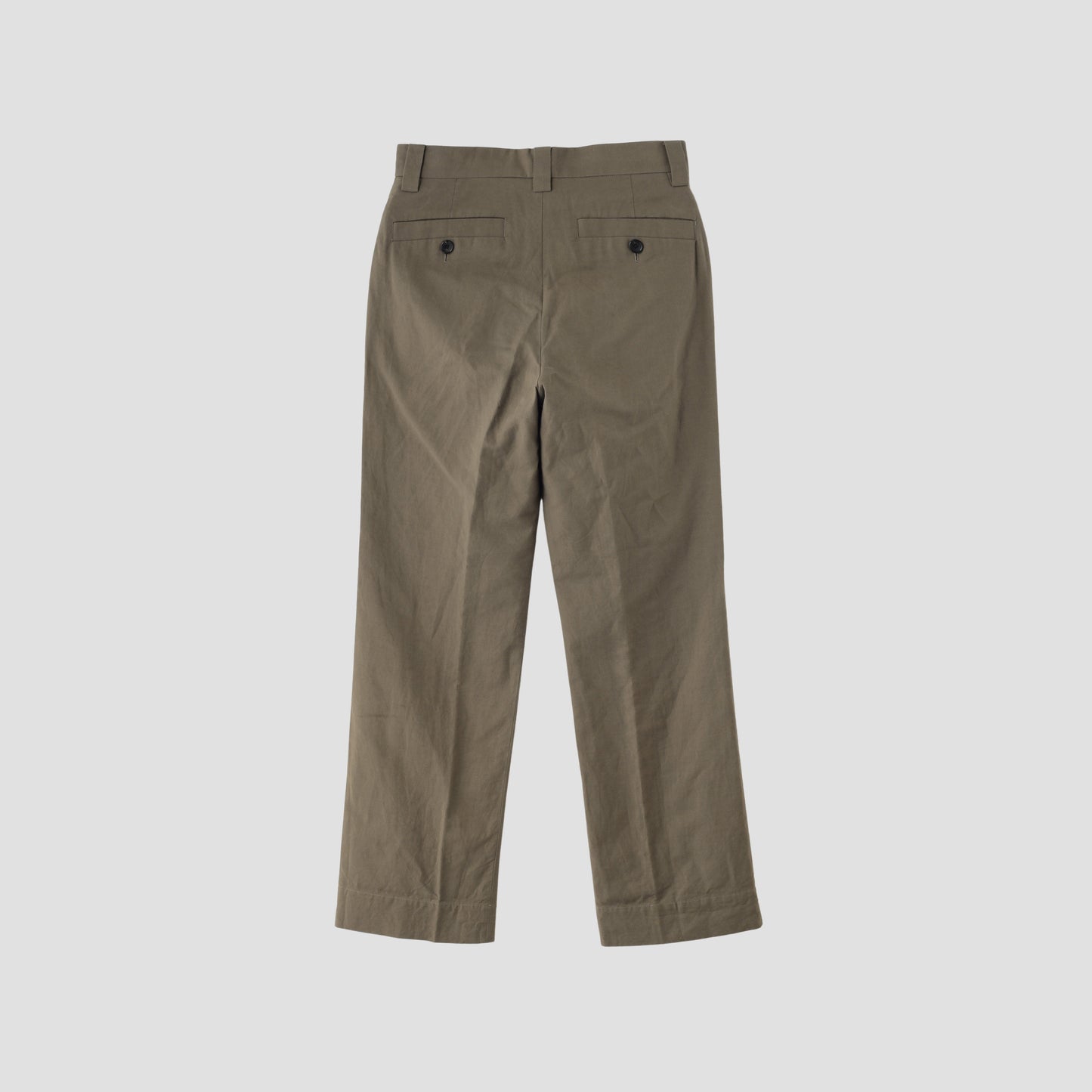 COTTON LINEN OXFORD TROUSERS