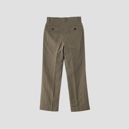 COTTON LINEN OXFORD TROUSERS