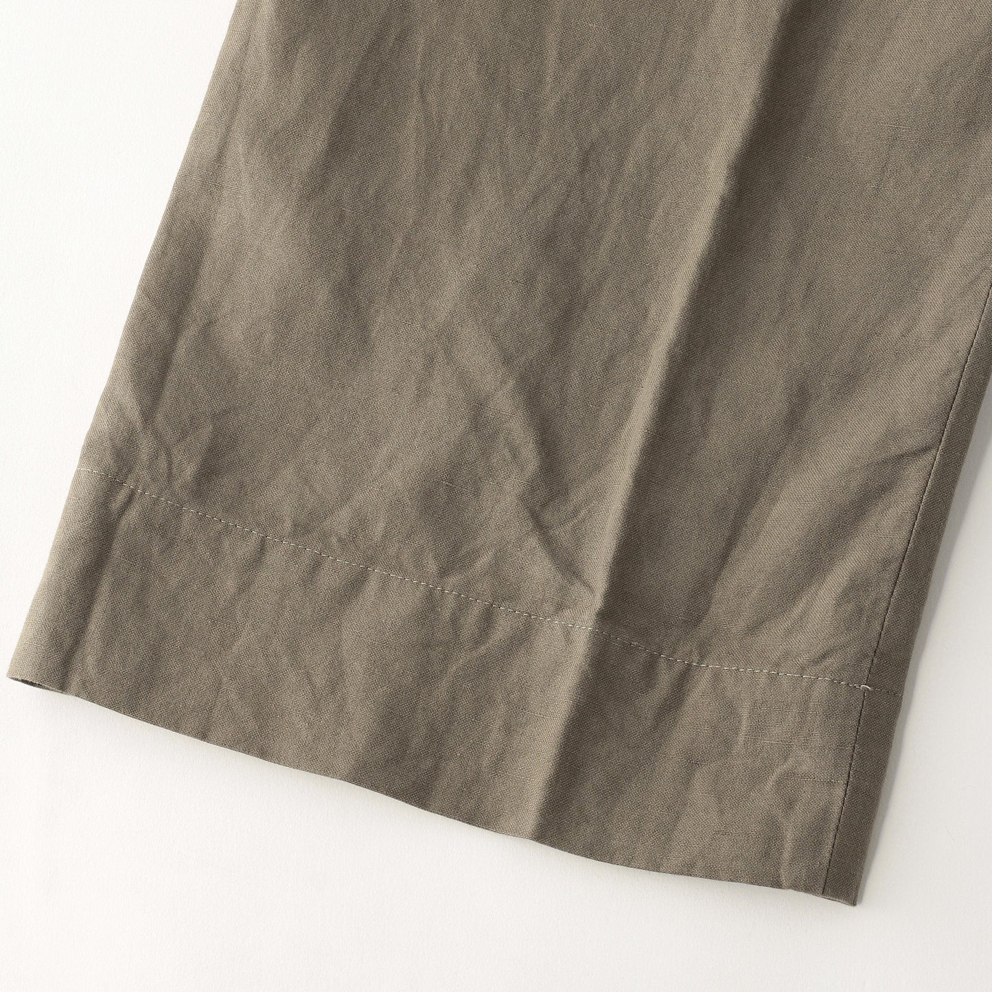 COTTON LINEN OXFORD TROUSERS