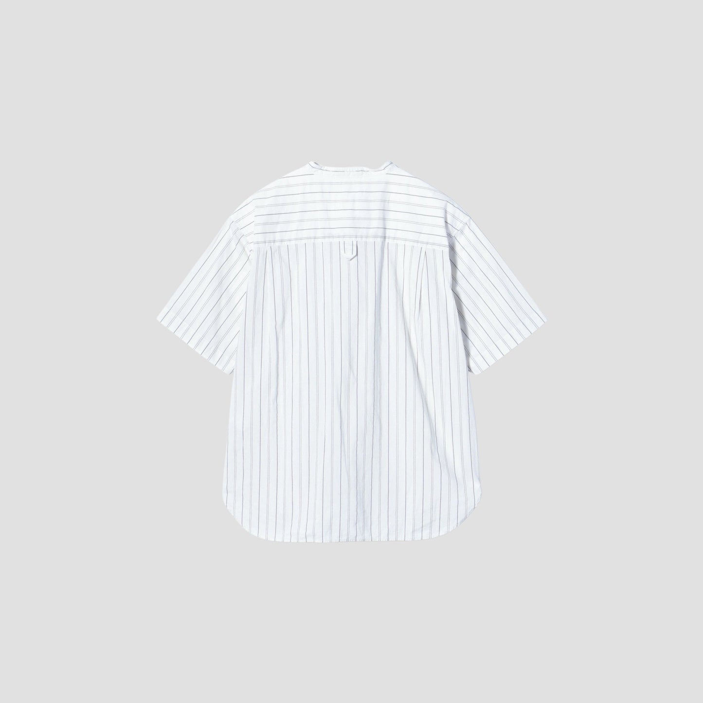 GRAPHIC STRIPE COTTON RAMIE SHIRT