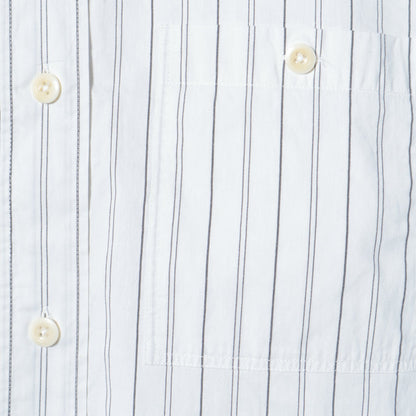 GRAPHIC STRIPE COTTON RAMIE SHIRT