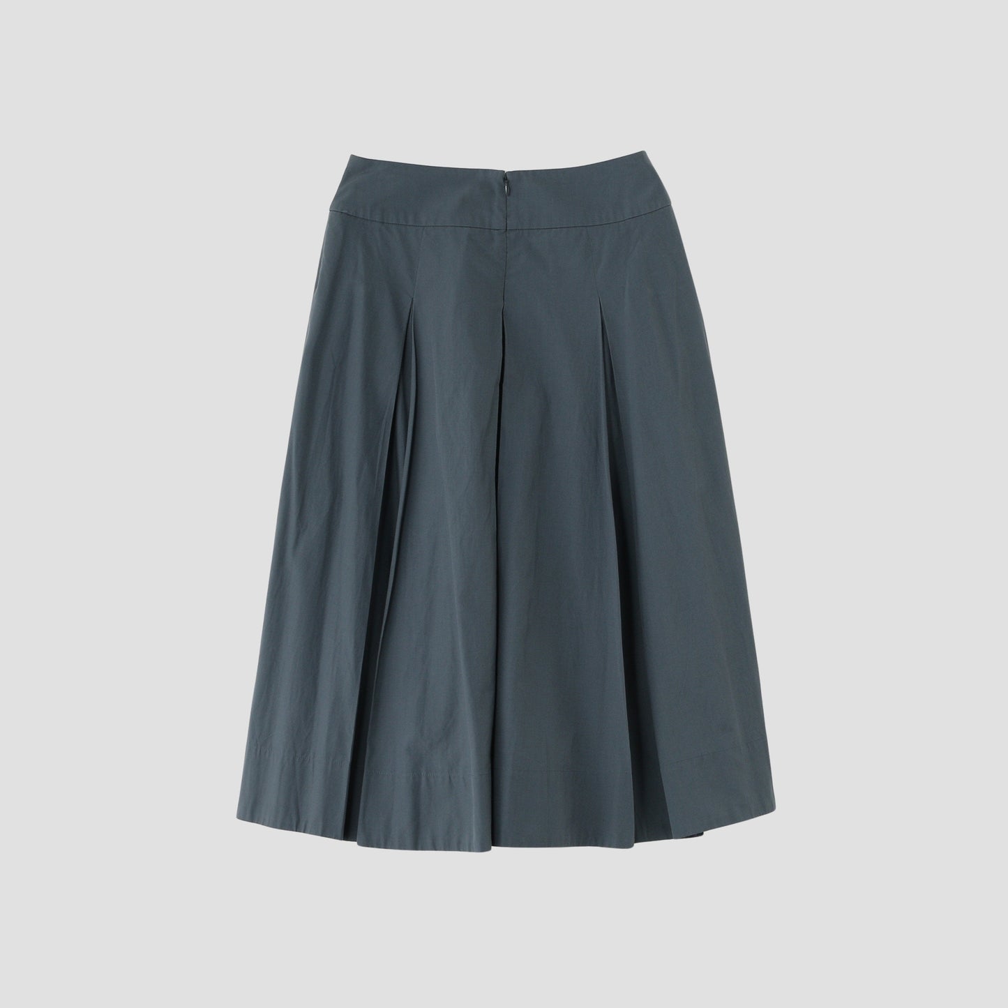 SILK COTTON POPLIN SKIRT