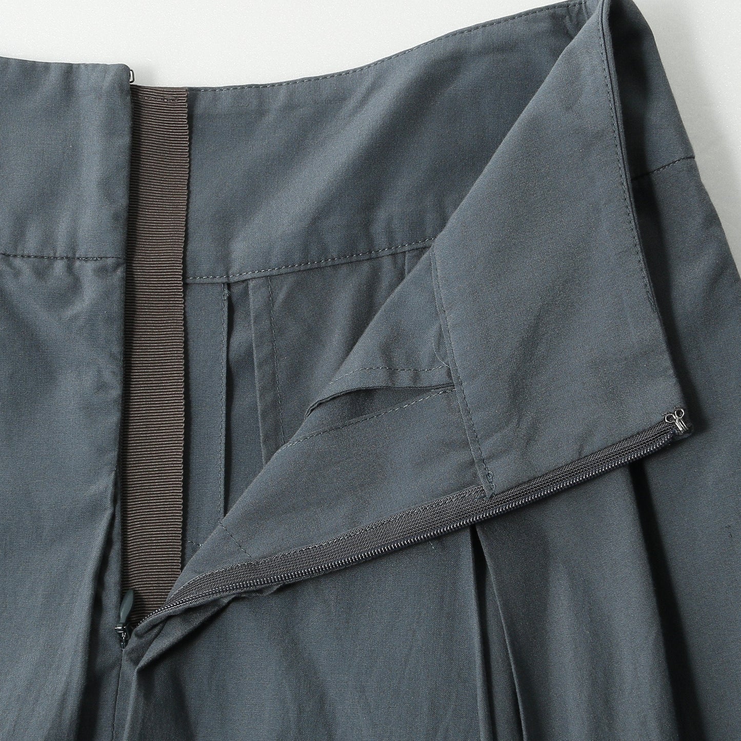 SILK COTTON POPLIN SKIRT