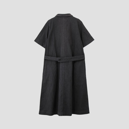 COTTON HEMP DRILL DRESS