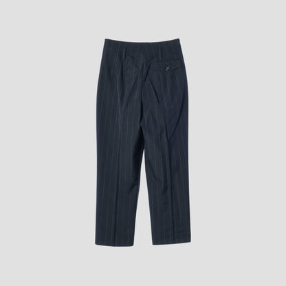 WIDE PINSTRIPE WOOL TROUSERS