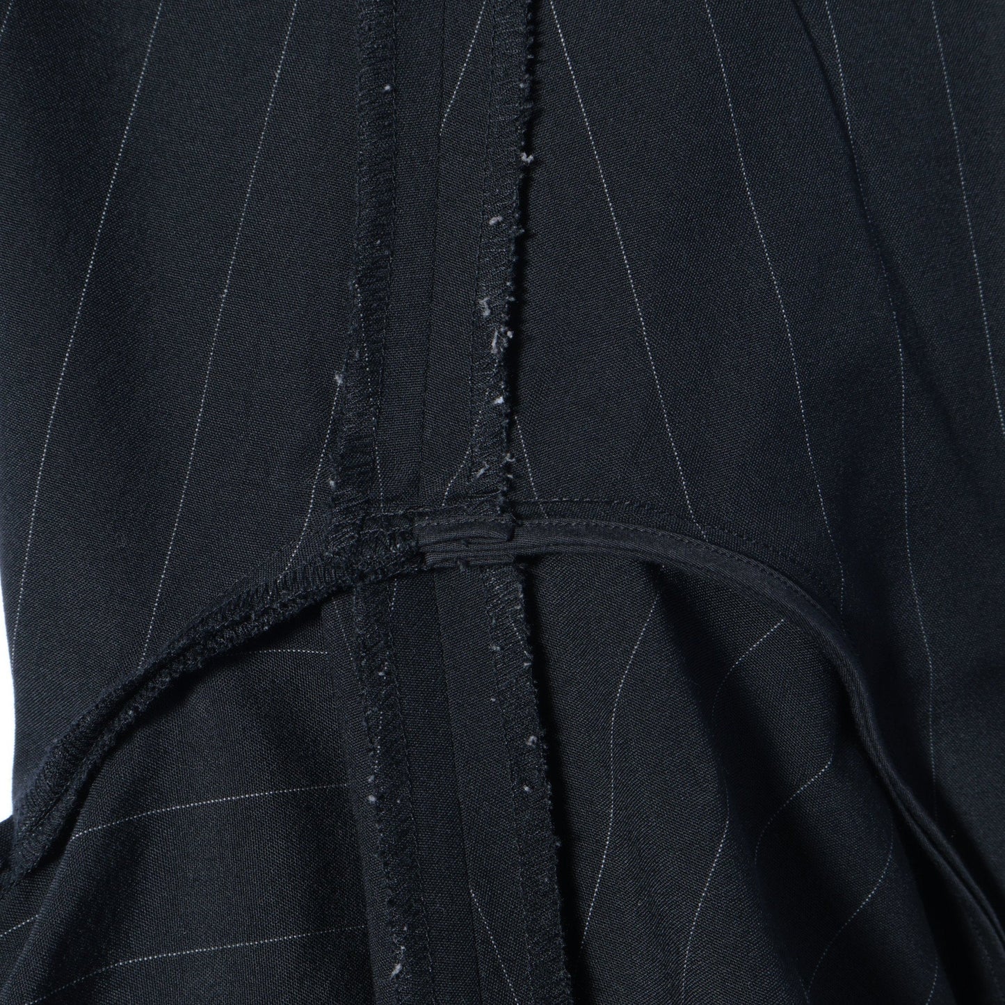 WIDE PINSTRIPE WOOL TROUSERS