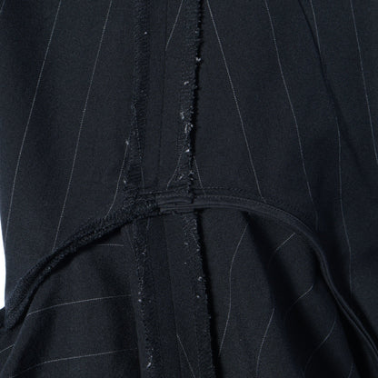 WIDE PINSTRIPE WOOL TROUSERS