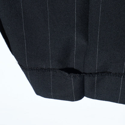 WIDE PINSTRIPE WOOL TROUSERS