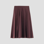 YARN DYE COTTON BLEND SKIRT