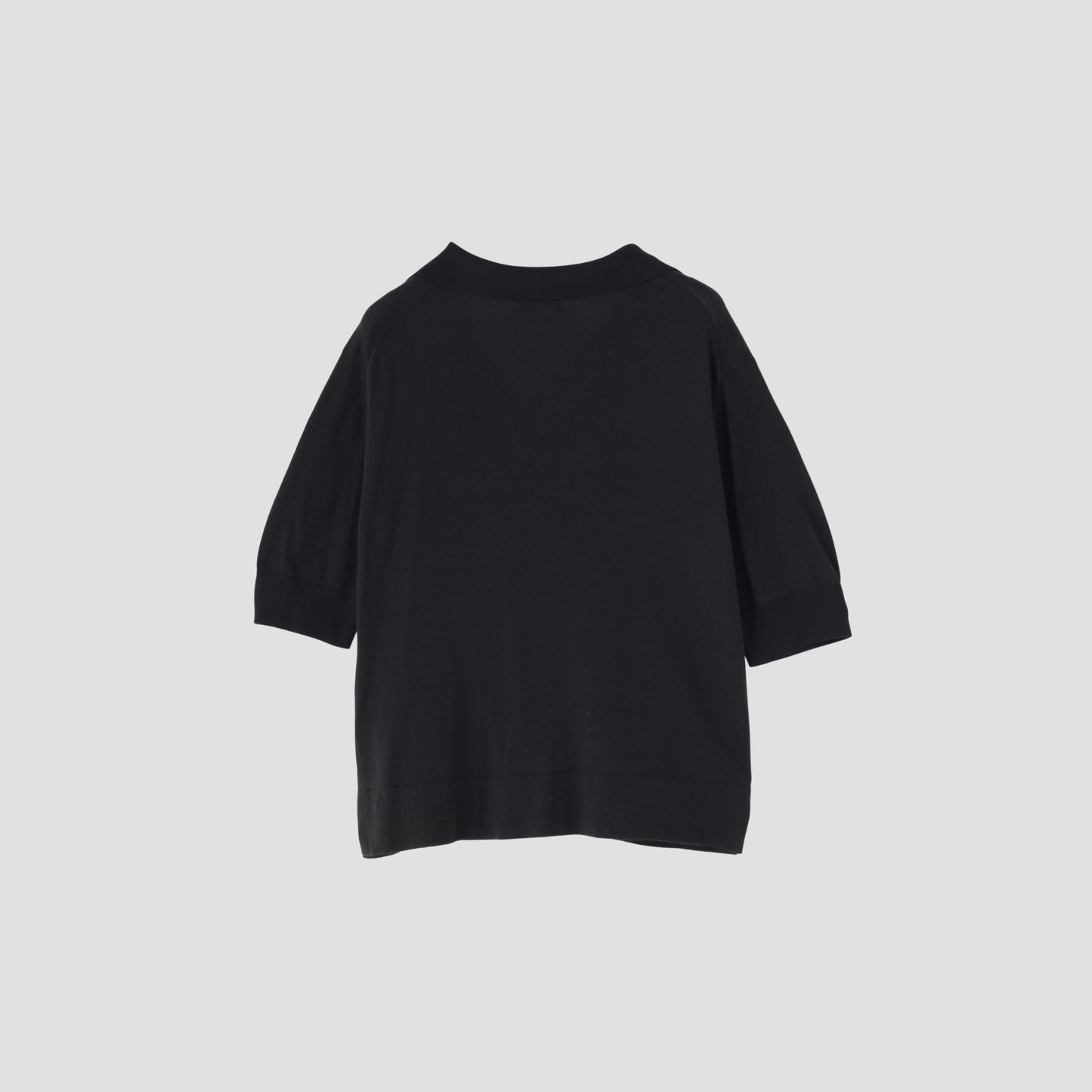 COTTON SILK POLO KNIT