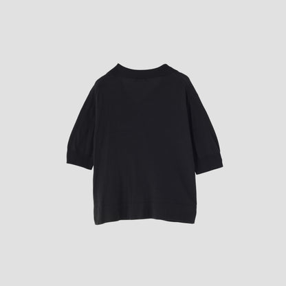 COTTON SILK POLO KNIT