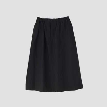 DENSE FINE LINEN POPLIN SKIRT