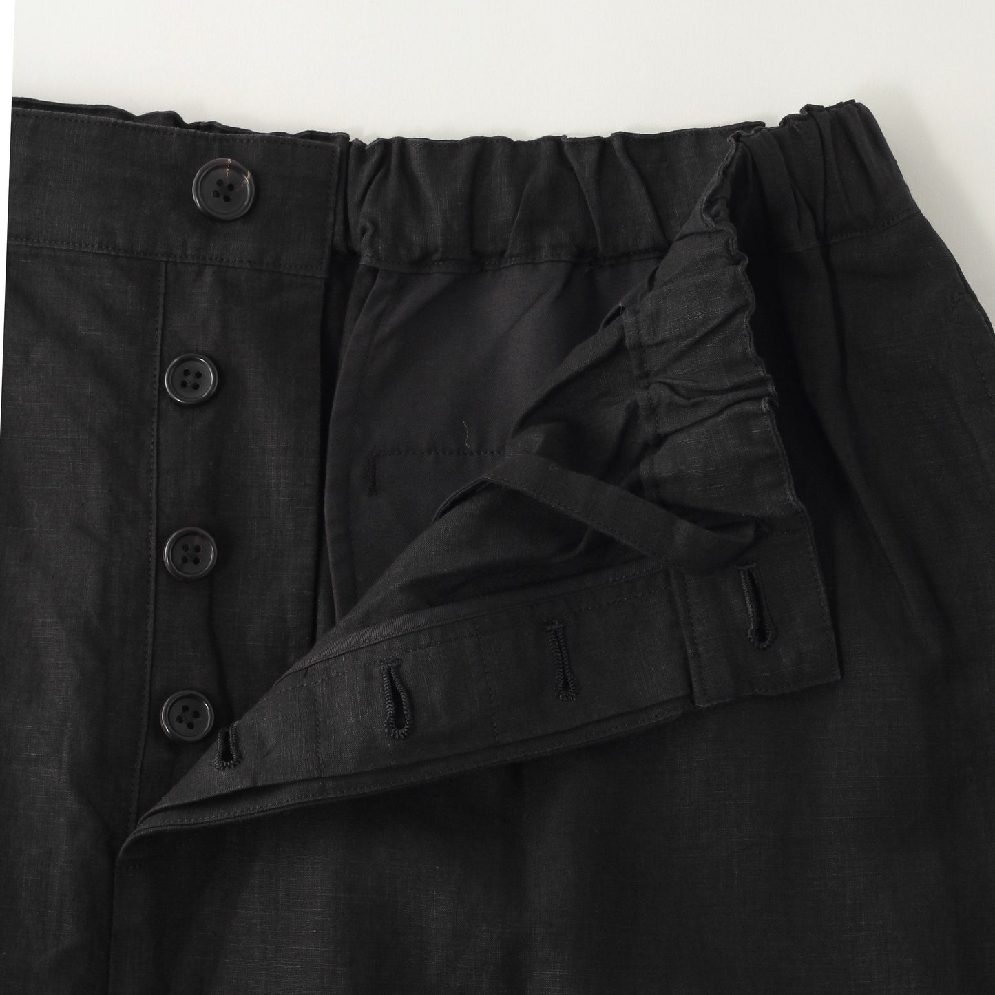DENSE FINE LINEN POPLIN SKIRT