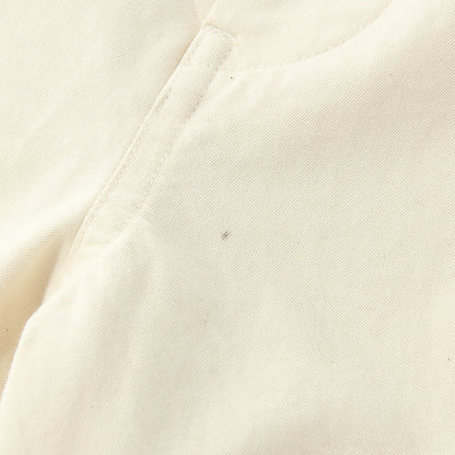 WASHED COMPACT COTTON TROUSERS