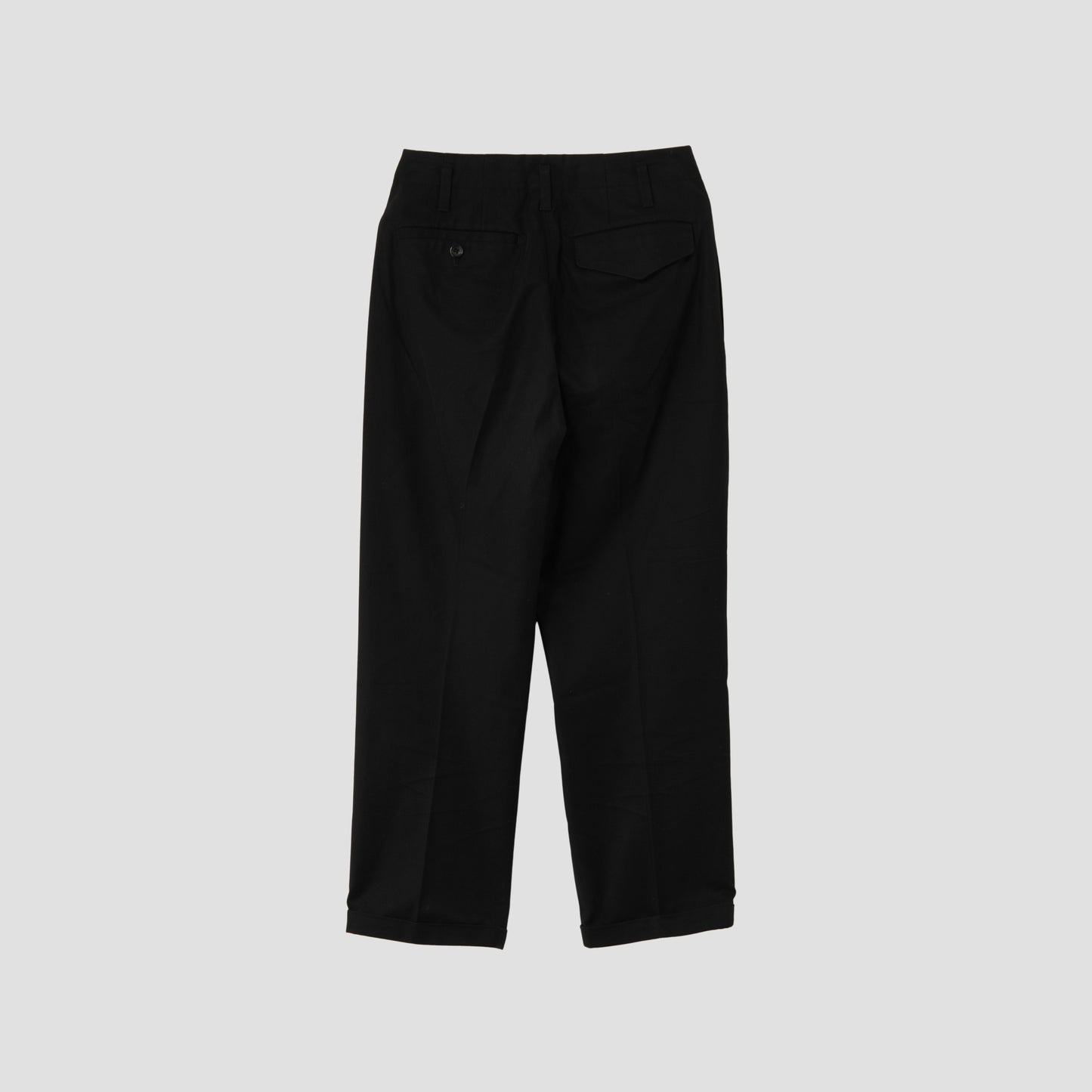 BRUSHED COTTON TWILL TROUSERS