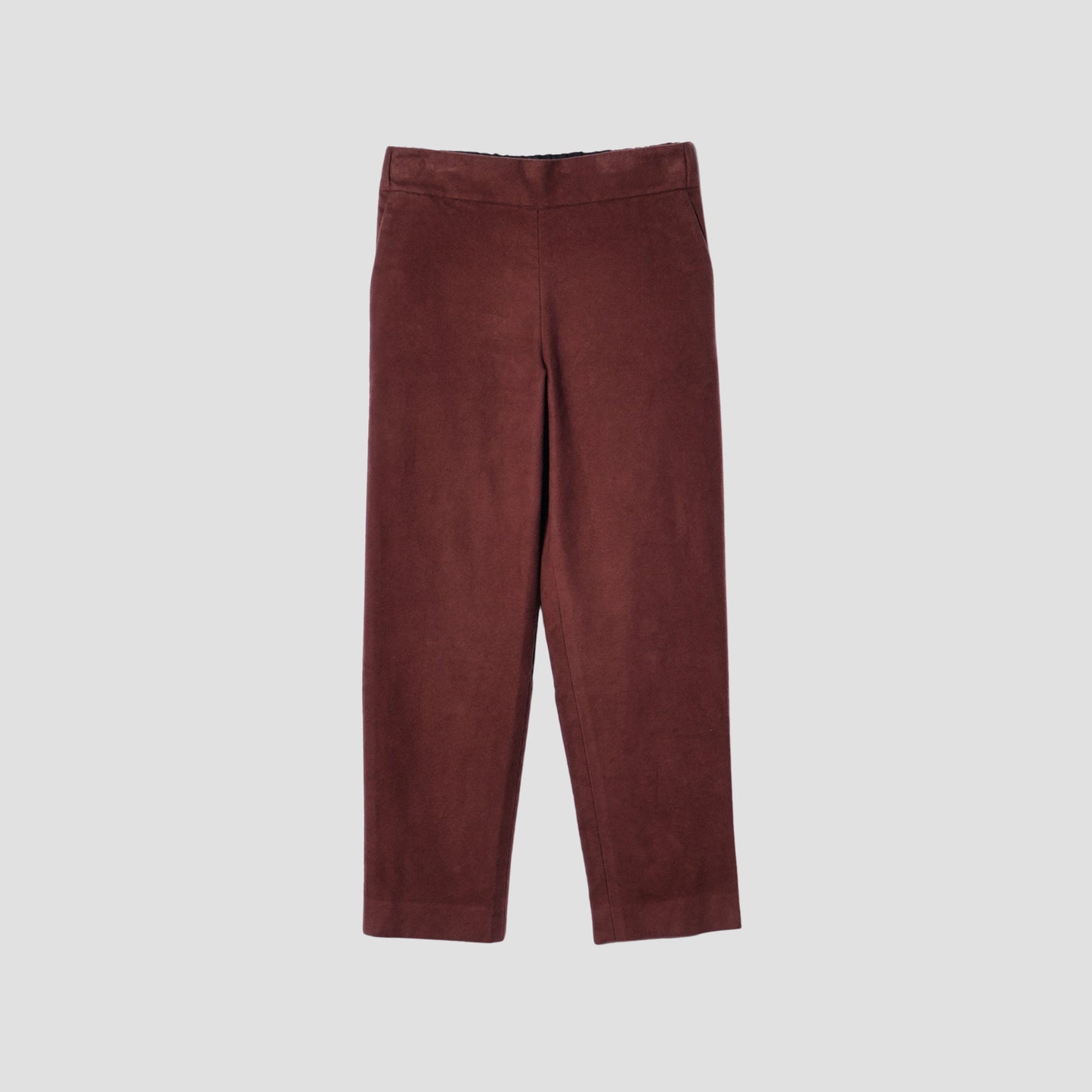 BRUSHED COTTON TWILL TROUSERS