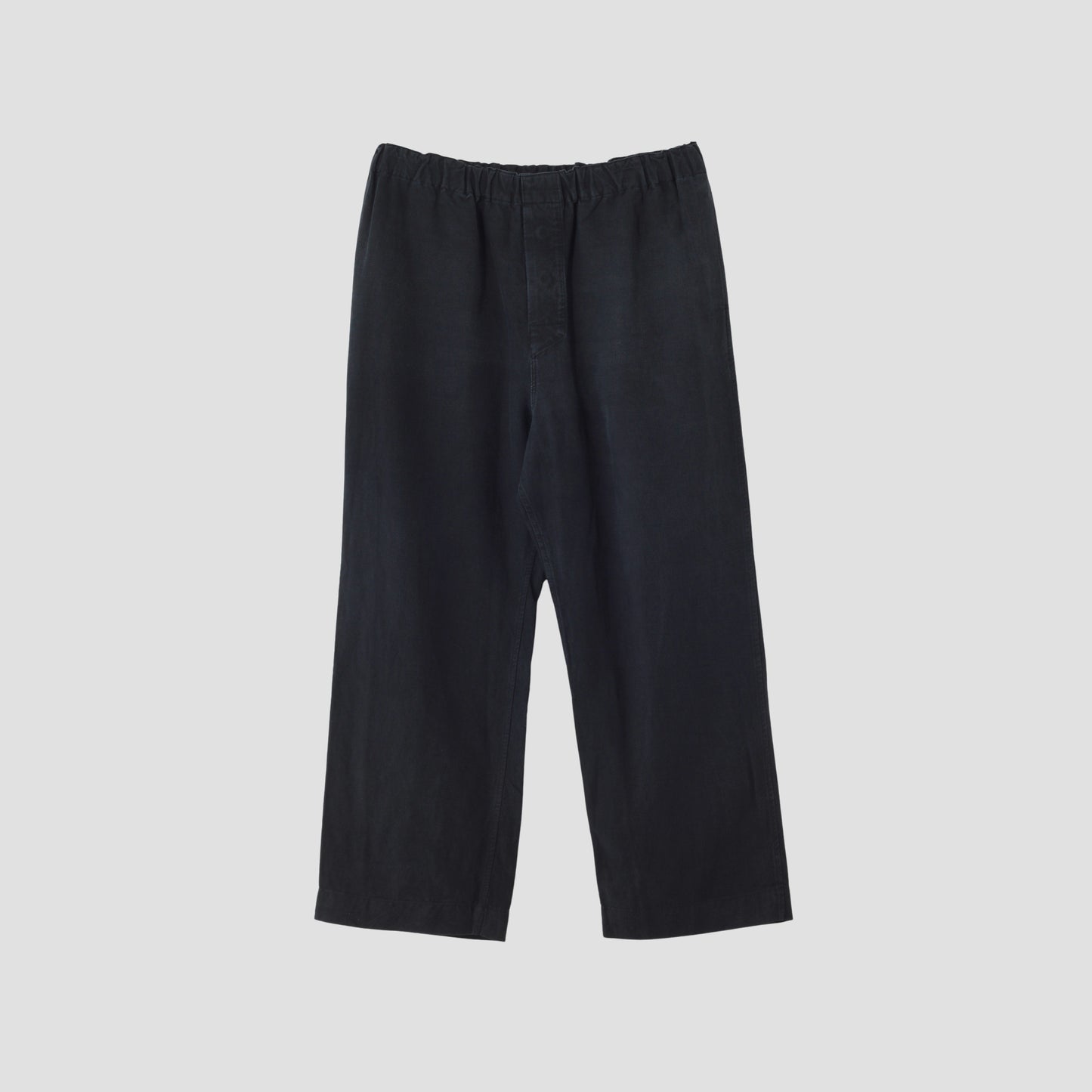 LINEN PLAIN WEAVE TROUSERS