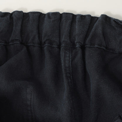 LINEN PLAIN WEAVE TROUSERS