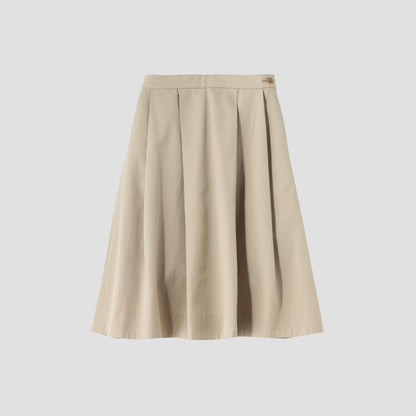 COTTON WOOL TWILL SKIRT