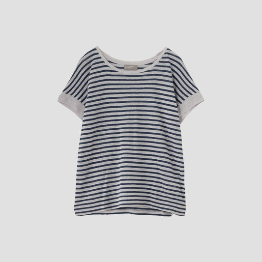 LINEN STRIPE JERSEY