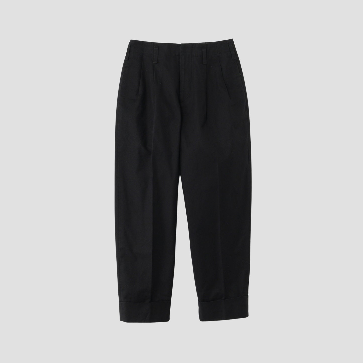 BRUSHED COTTON TWILL TROUSERS
