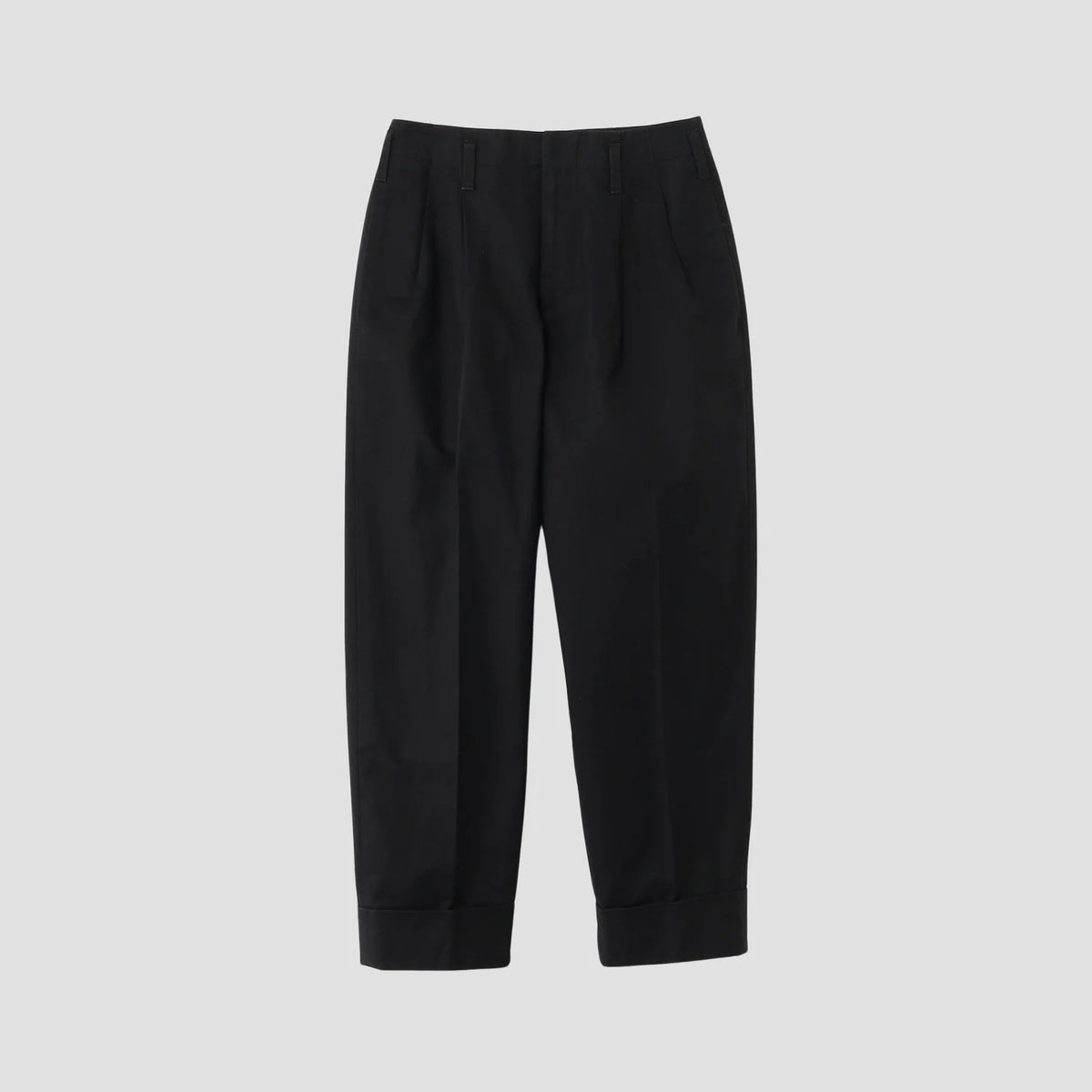 BRUSHED COTTON TWILL TROUSERS