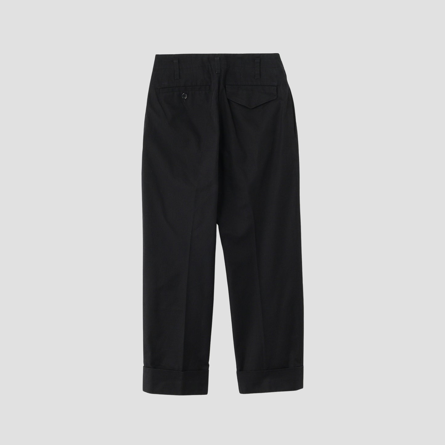 BRUSHED COTTON TWILL TROUSERS