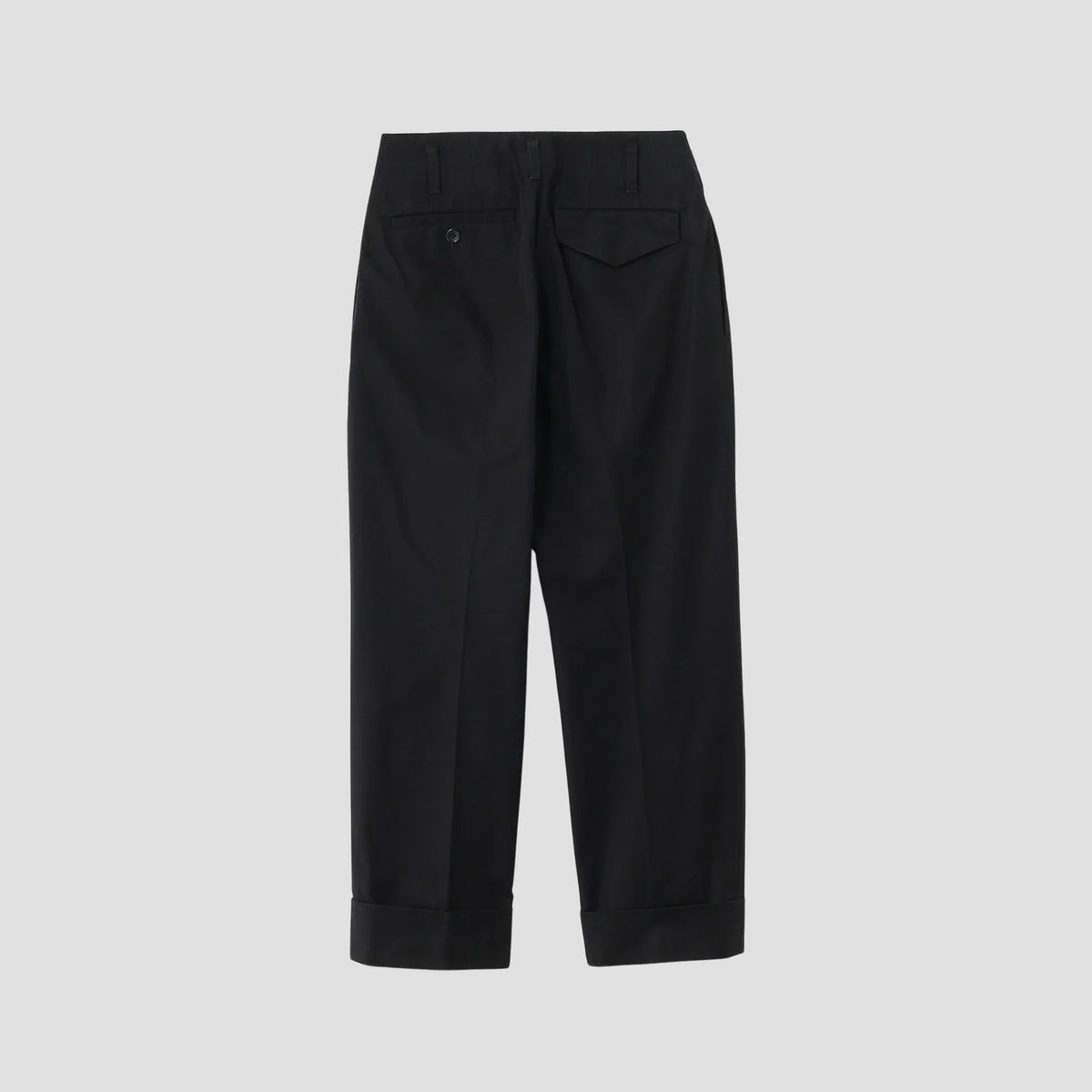 BRUSHED COTTON TWILL TROUSERS