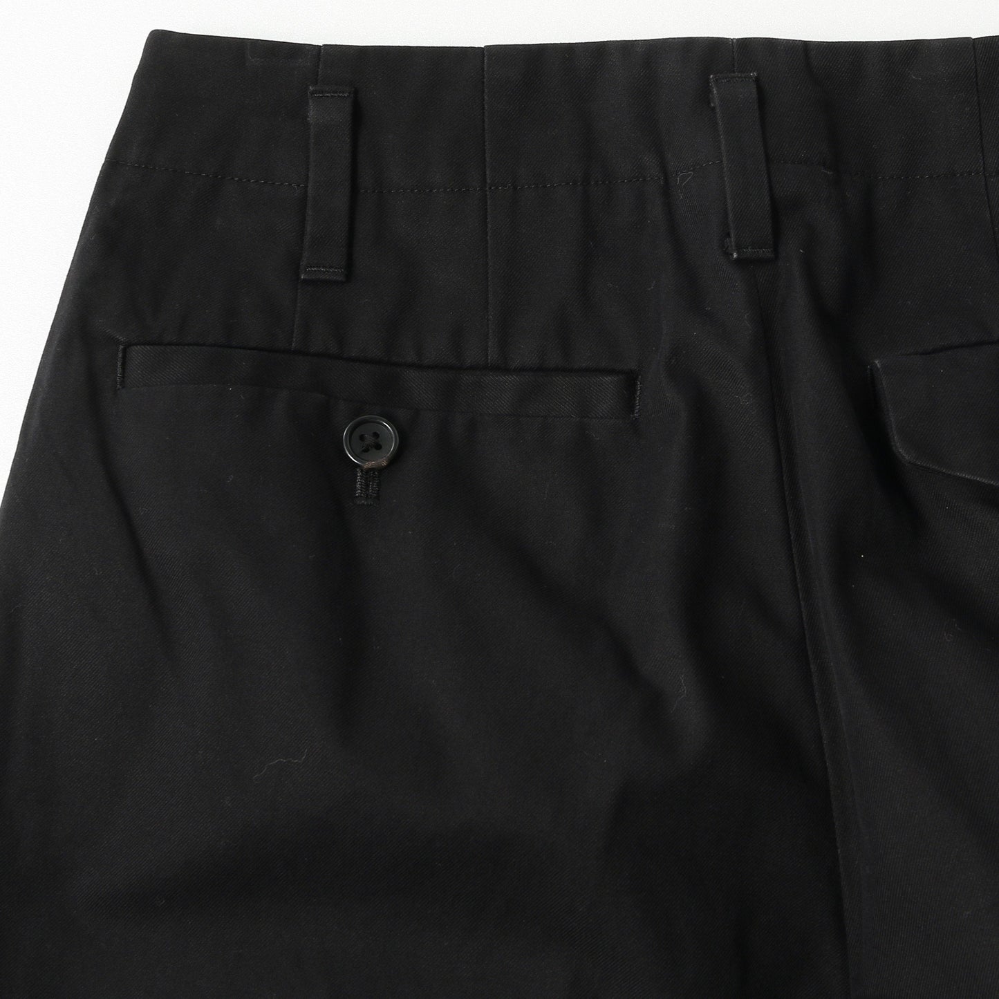 BRUSHED COTTON TWILL TROUSERS