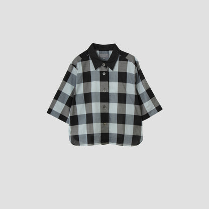 COTTON GINGHAM CHECK SHIRT