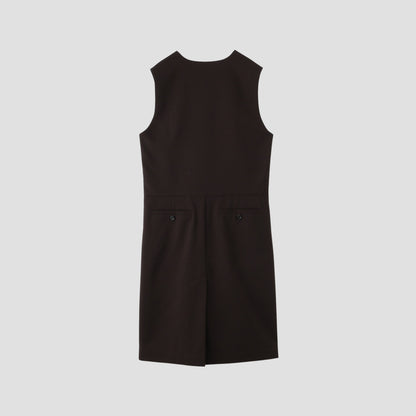 HIGH TWIST WOOL DRESS