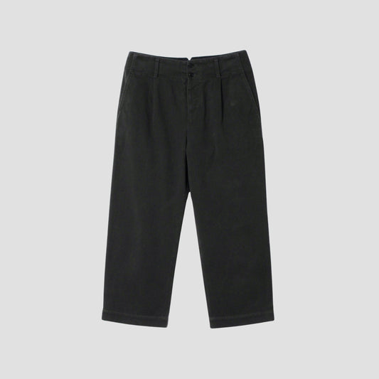 WORN COTTON TWILL TROUSERS