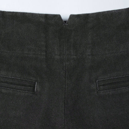 WORN COTTON TWILL TROUSERS