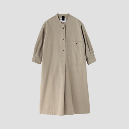 WORN COTTON WOOL TWILL DRESS