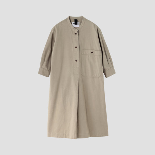 WORN COTTON WOOL TWILL DRESS