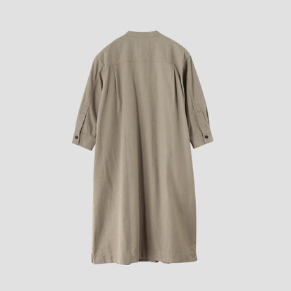 WORN COTTON WOOL TWILL DRESS