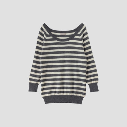 CASHMERE COTTON MATELOT KNIT