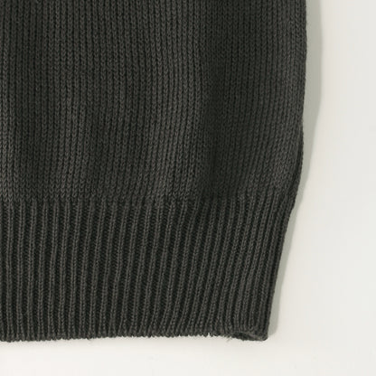LINEN COTTON CREW NECK KNIT