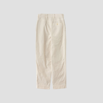 UNEVEN COTTON CANVAS TROUSERS