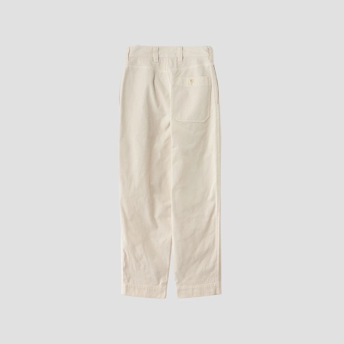 UNEVEN COTTON CANVAS TROUSERS