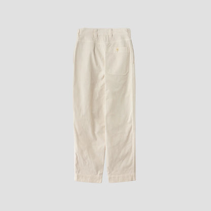 UNEVEN COTTON CANVAS TROUSERS