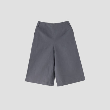 COTTON LINEN CANVAS TROUSERS